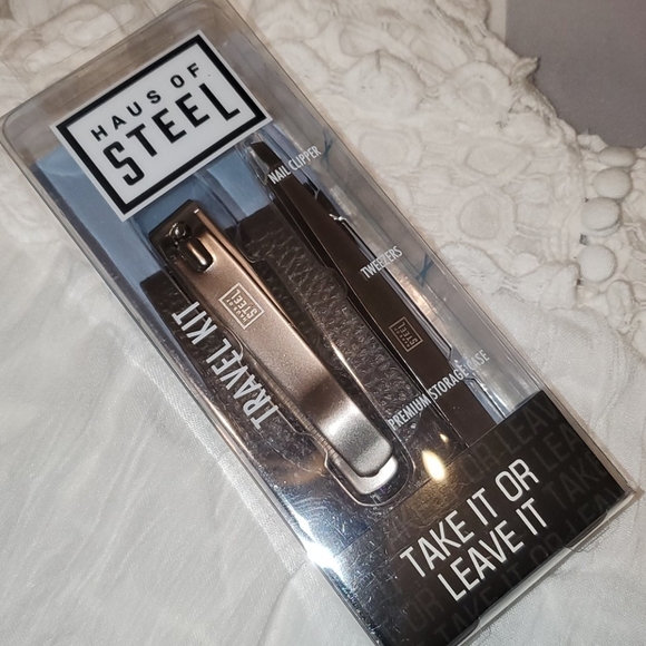 Haus of Steel Men's Nail Clipper & Tweezer 3-piece - Picture 6 of 8